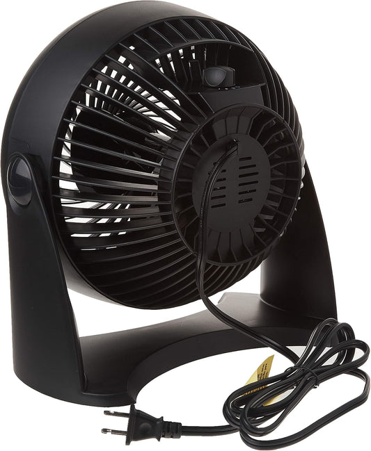 HT900C 7" Turboforce® POWER+ Desk/Table Fan, Air Circulator for Small Bedroom, Portable, Wall Mountable, Energy Saving, 3 Speeds, Black