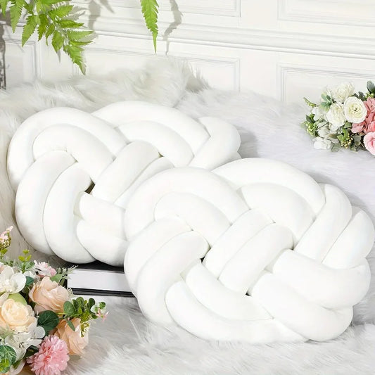 40X30CM Sofa Knot Pillow for Home Sofa and Bedroom Decoration Increase Comfort and Style Solid Simple Modern Color PP Cotton