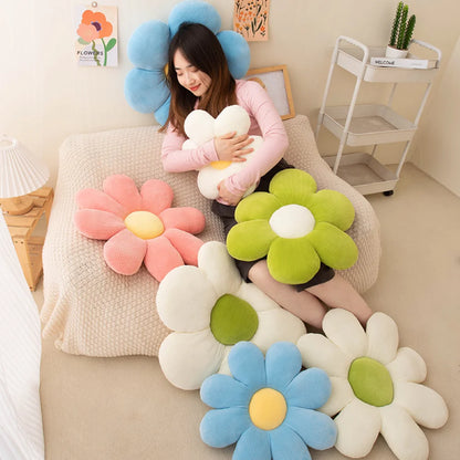 Flower-Shaped Pillow Cushion Anime Theme Plush, Cute Plush Toy Office Chair Backrest Creative Small Gift Baby Shower Room Decor