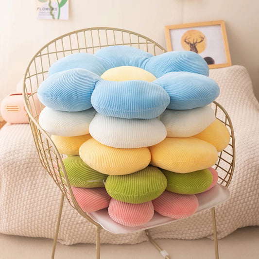 Flower-Shaped Pillow Cushion Anime Theme Plush, Cute Plush Toy Office Chair Backrest Creative Small Gift Baby Shower Room Decor