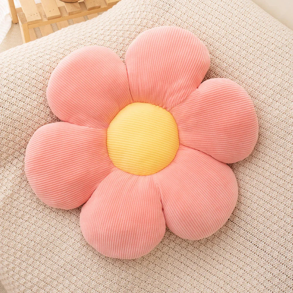 Flower-Shaped Pillow Cushion Anime Theme Plush, Cute Plush Toy Office Chair Backrest Creative Small Gift Baby Shower Room Decor