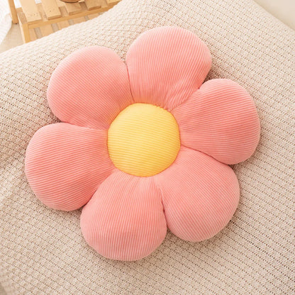 Flower-Shaped Pillow Cushion Anime Theme Plush, Cute Plush Toy Office Chair Backrest Creative Small Gift Baby Shower Room Decor