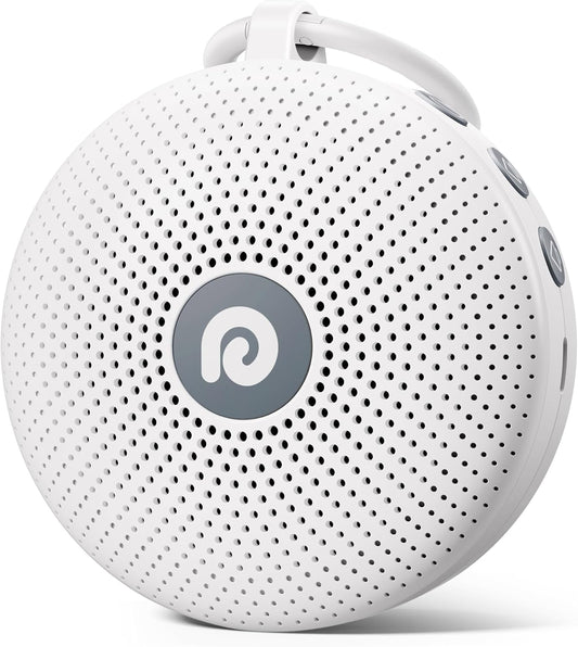 White Noise Machine - Portable Sound Machine for Baby Adult, Features Powerful Battery, 21 Soothing Sounds for Sleeping, Rechargeable Sleep Aid Sound Machine Baby for Home Travel Nursery Gift