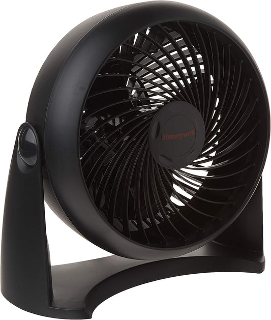 HT900C 7" Turboforce® POWER+ Desk/Table Fan, Air Circulator for Small Bedroom, Portable, Wall Mountable, Energy Saving, 3 Speeds, Black