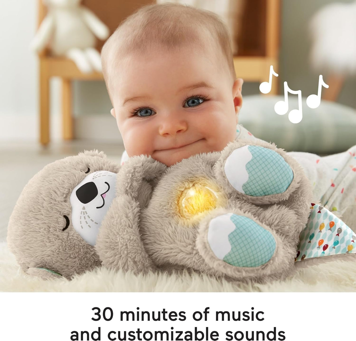 Soothe 'N Snuggle Otter: The Essential Portable Plush Sound Machine for Your Newborn! ✨🎶✨
