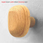 Natural Wooden Wall Mounted Coat Hooks Minimalist Hat Key Hanger Pegs for Hanging Towel Cap Bag Home Entryway Decoration 2025